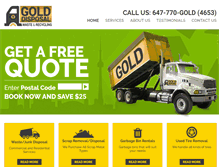 Tablet Screenshot of golddisposal.com
